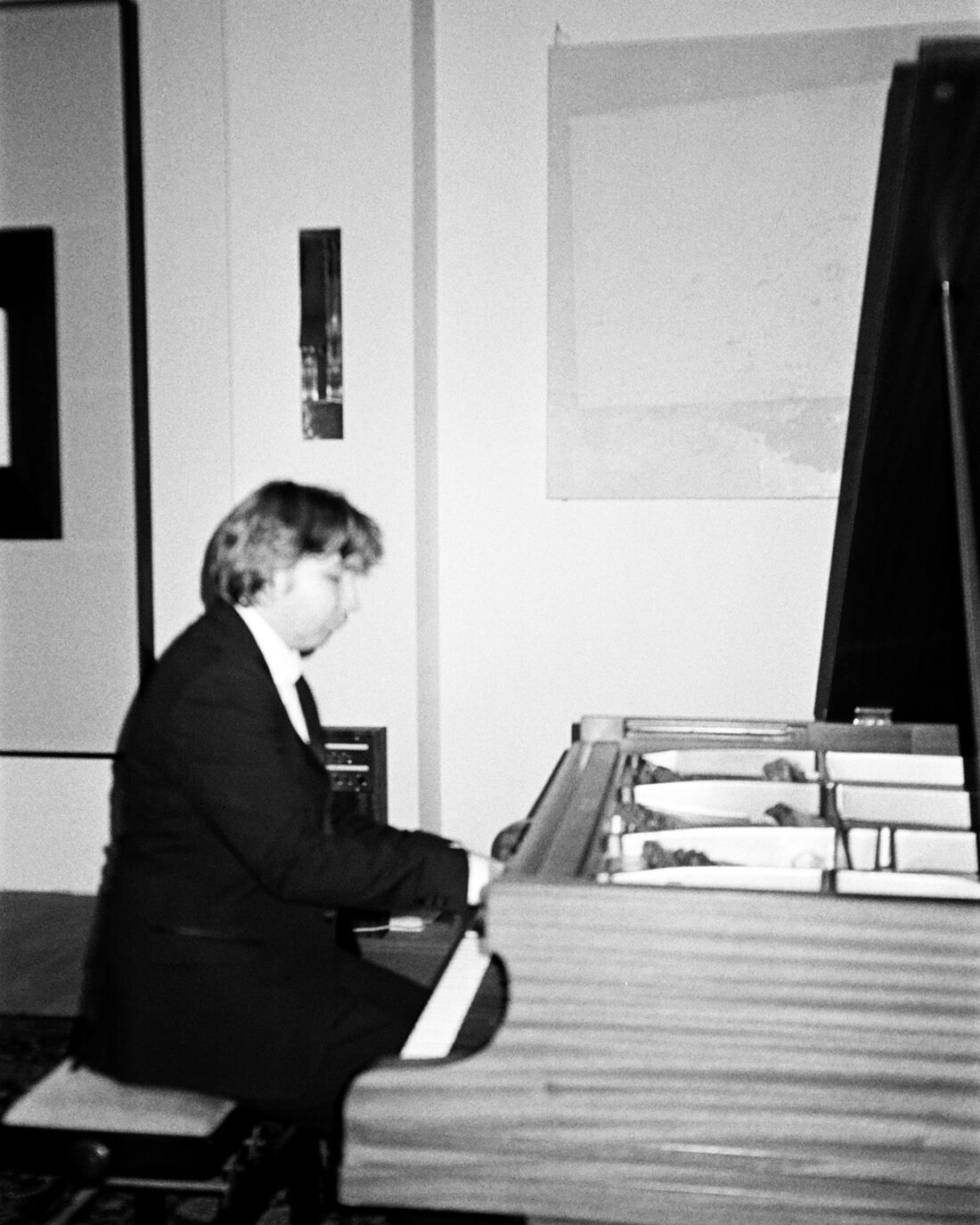 Christopher Burgham at the piano