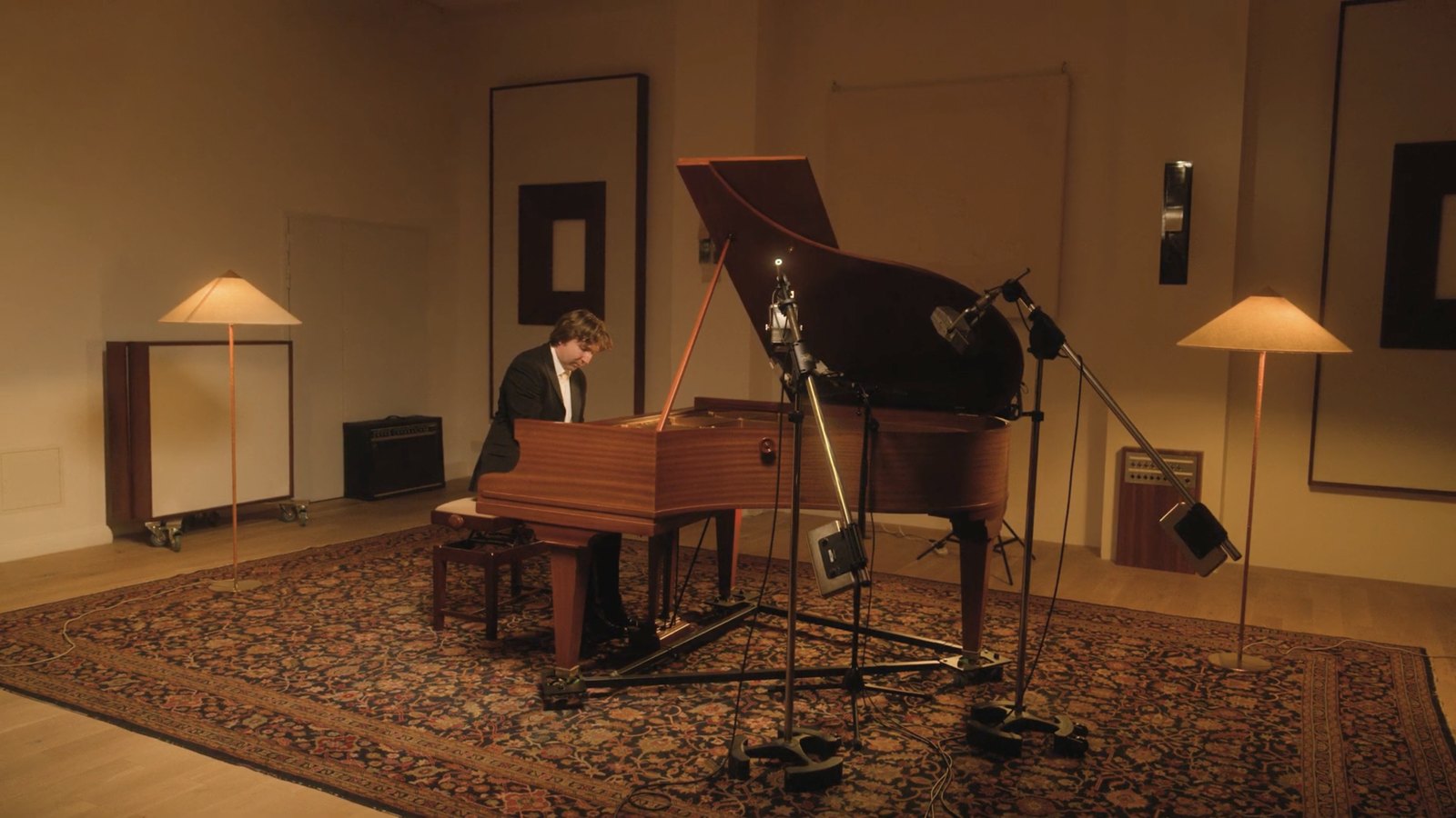 Christopher Burgham at the piano